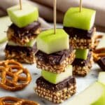 Caramel Apple Pretzel Bites with Dates and Peanuts Recipe