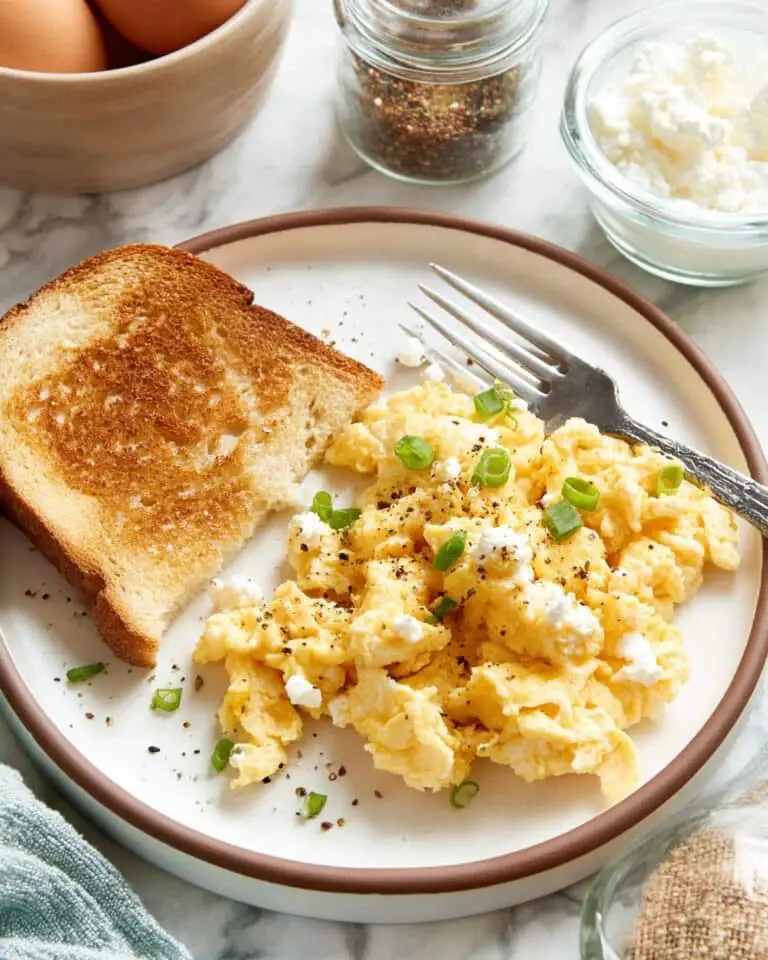 Cottage Cheese Scrambled Eggs (No Watery Mess) Recipe