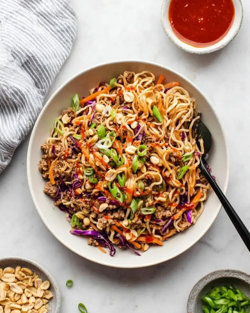 Ground Chicken Ramen Stir-Fry Recipe