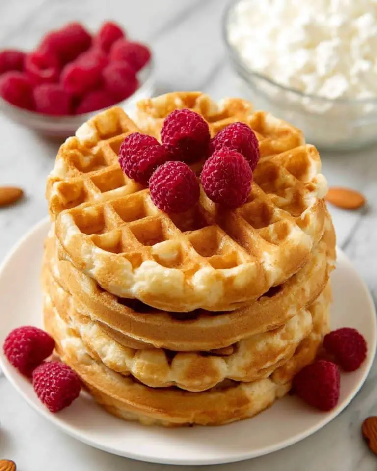 Cottage Cheese Almond Flour Waffles (Gluten-Free) Recipe