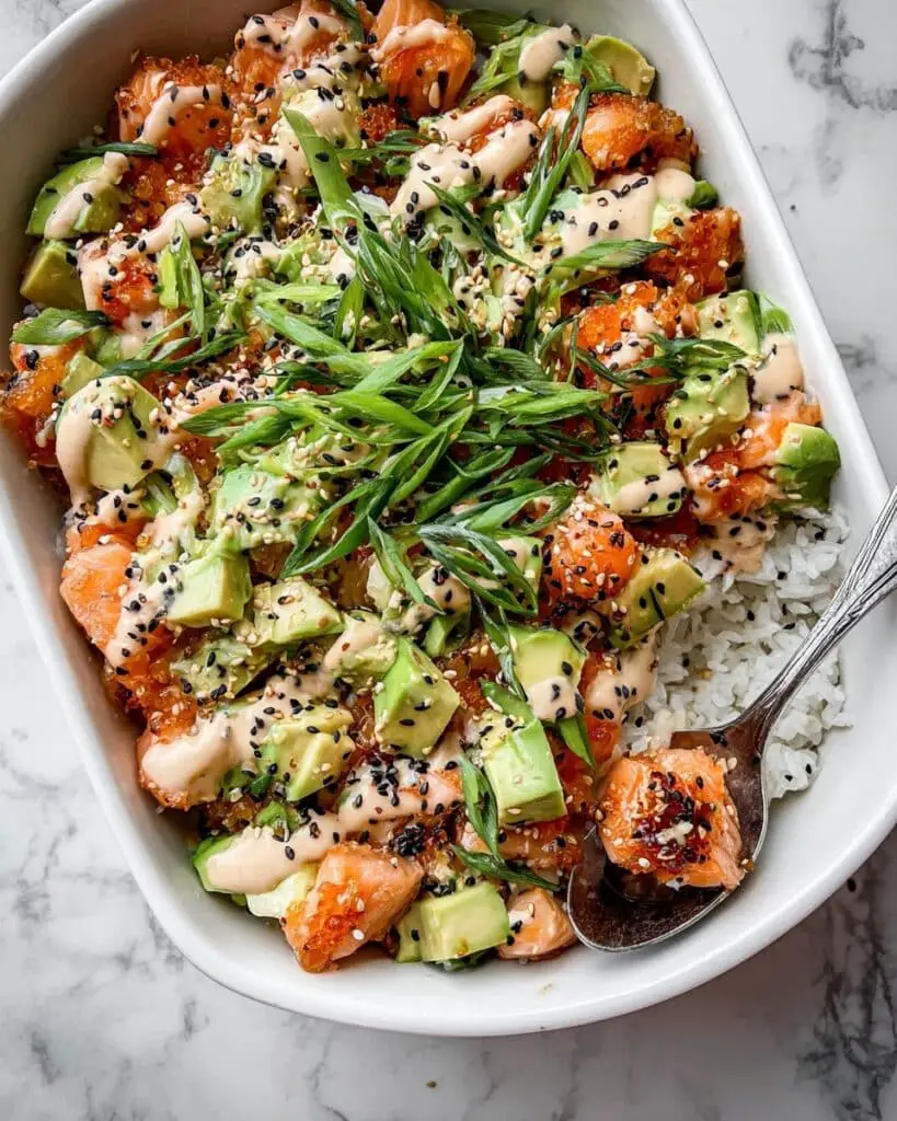 Salmon Rice Sushi Bake Recipe