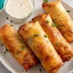 Buffalo Chicken Egg Rolls Recipe