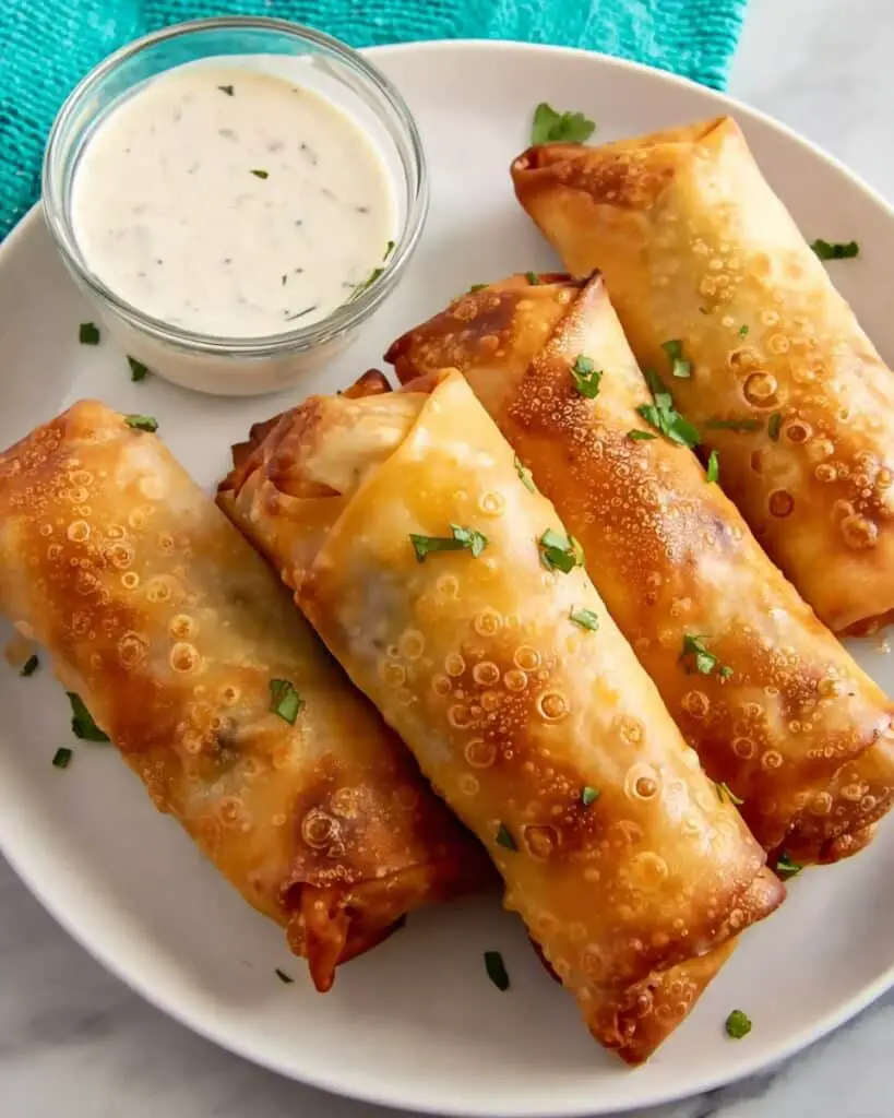 Buffalo Chicken Egg Rolls Recipe