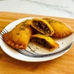 Sweet Plantain Empanadas with Picadillo and Mozzarella Recipe