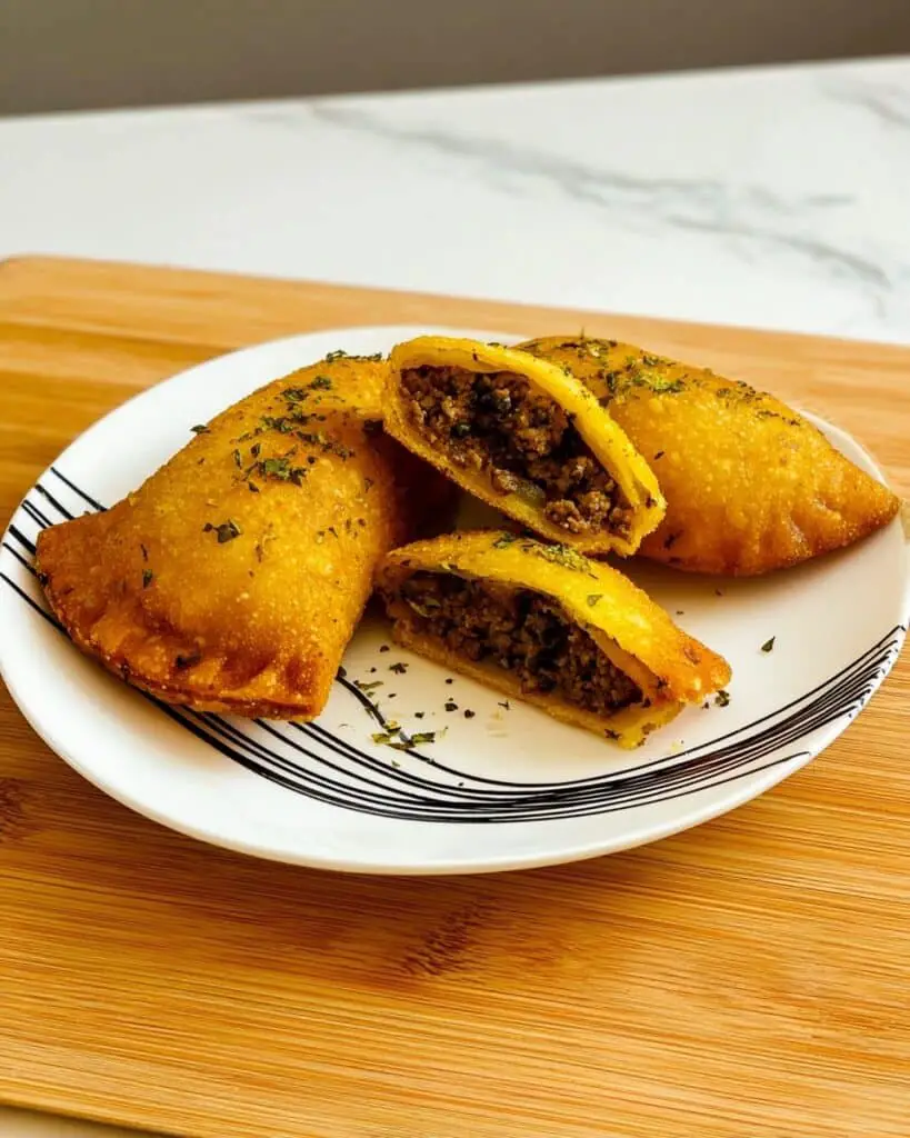 Sweet Plantain Empanadas with Picadillo and Mozzarella Recipe