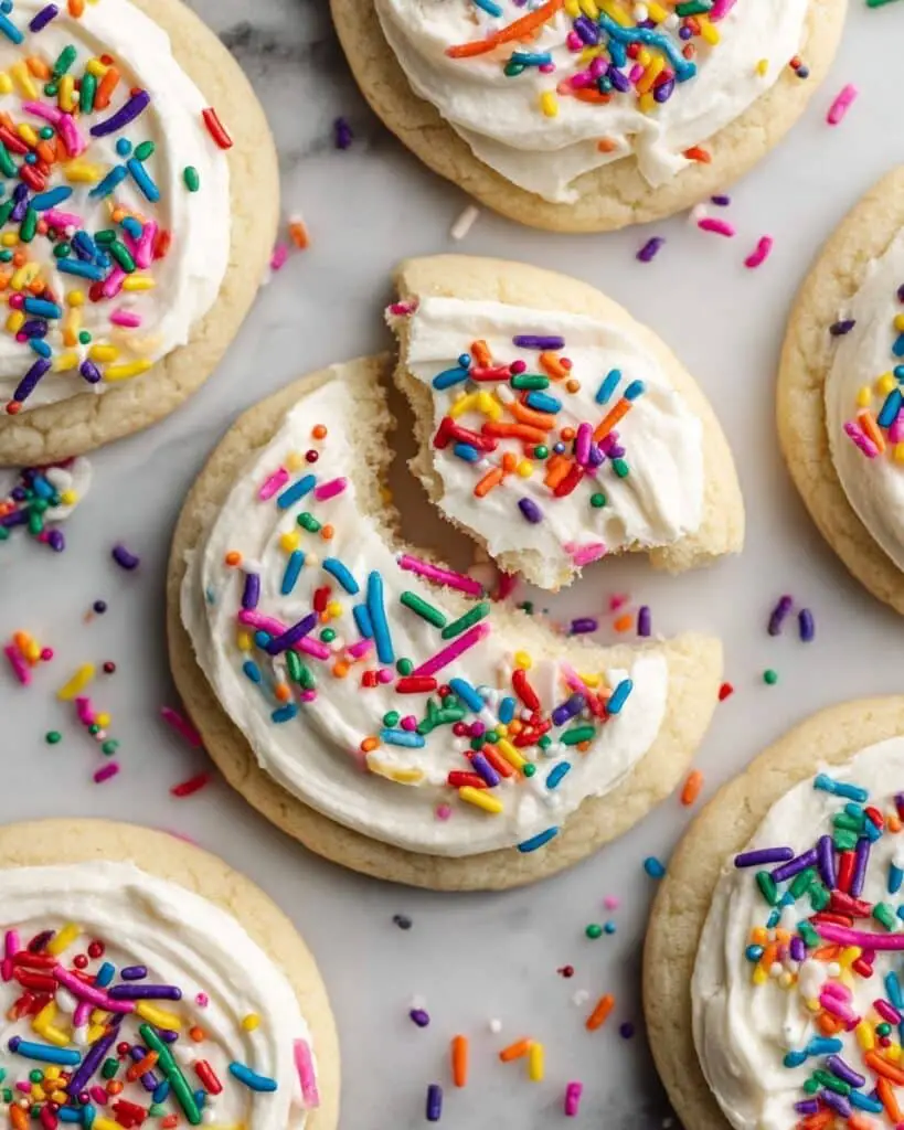 Soft Frosted Sugar Cookies Recipe